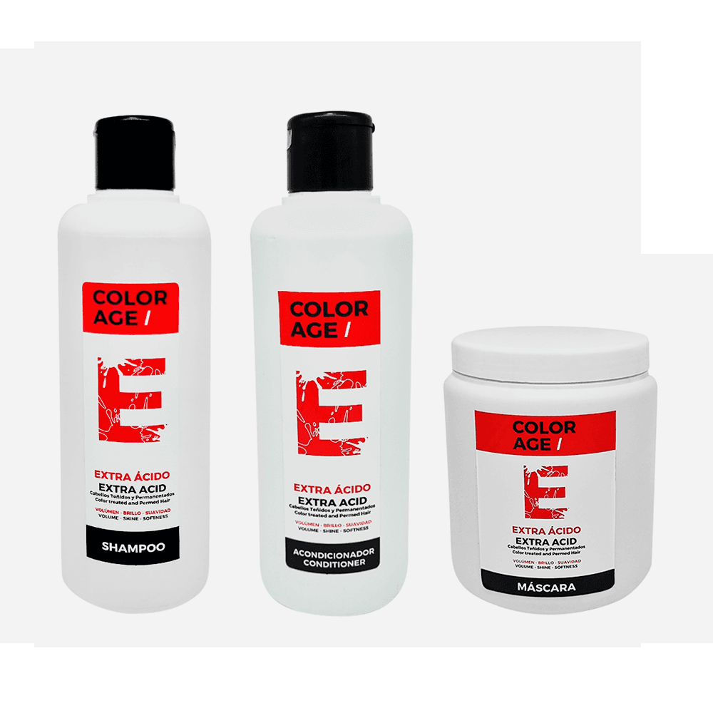 KIT EXTRA ÁCIDO SHAMPOO + ACOND. + MÁSCARA X1000ML