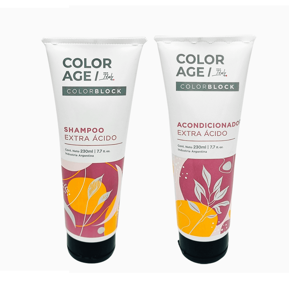 KIT SHAMPOO + ACONDICIONADOR COLOR BLOCK X230ML